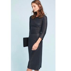 Akemi + Kin Tegan Dress Knit Black Shimmery XS